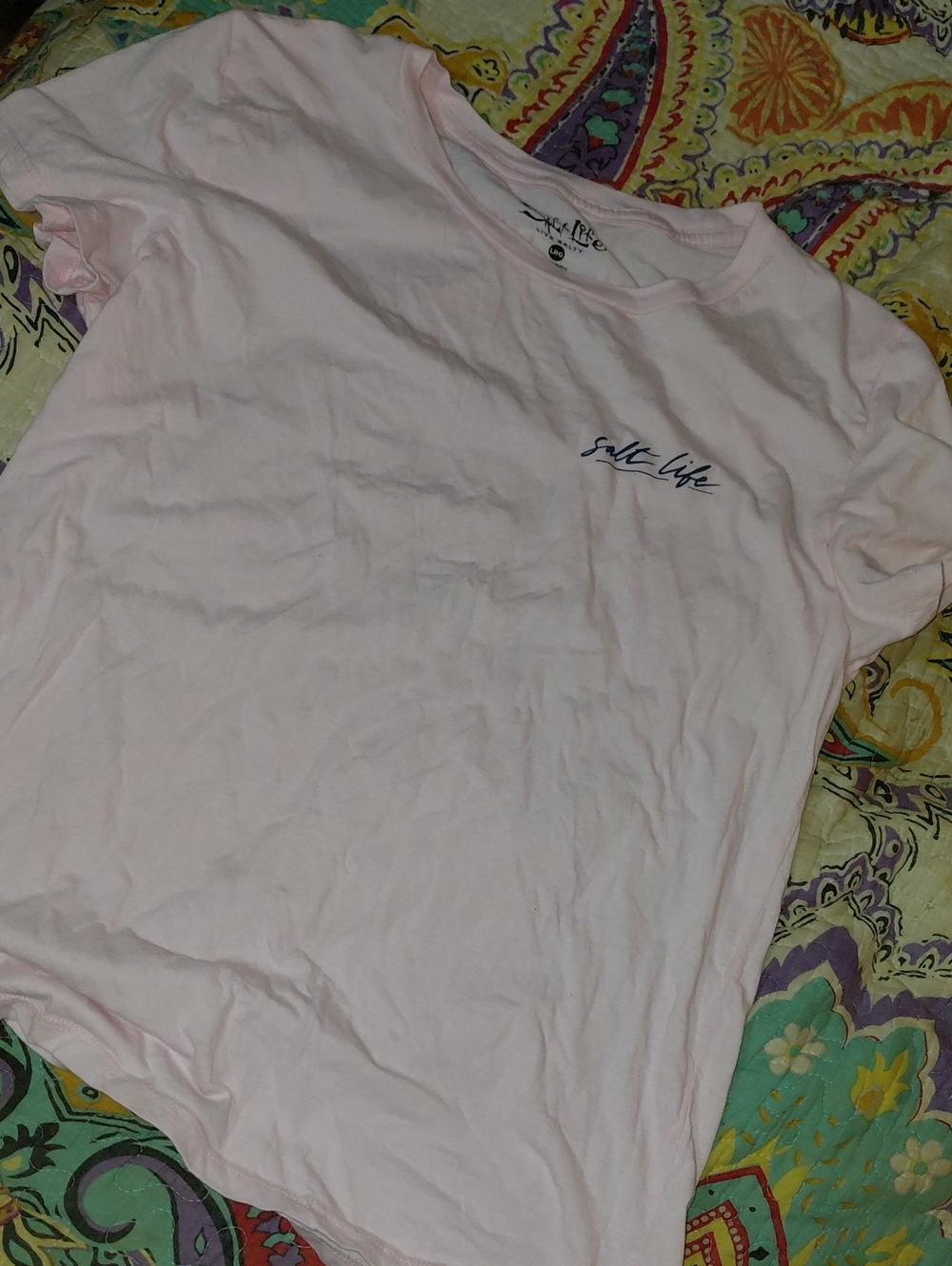 Salt Life Girls Pale Pink Short Sleeve Graphic Tee